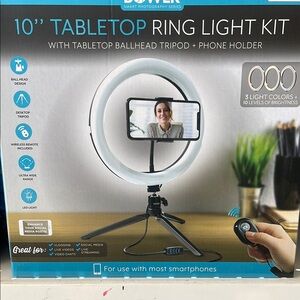 10'' Tabletop Ring Light Kit - Black
